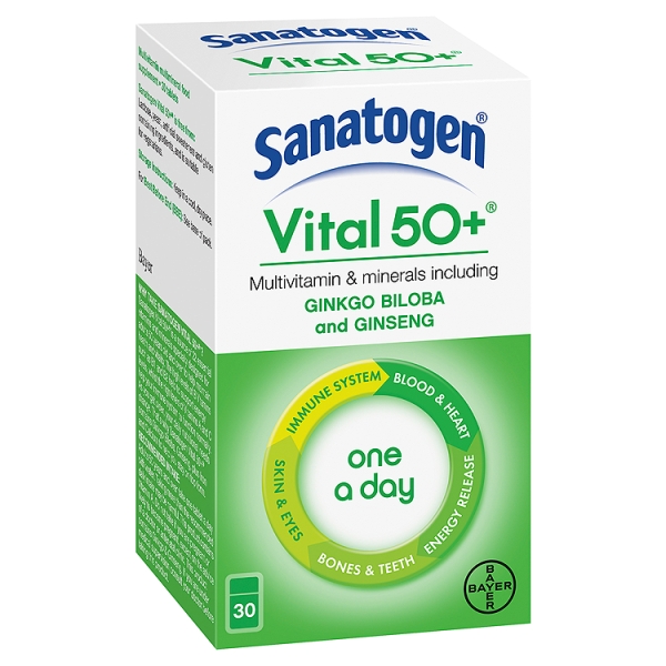 Sanatogen Vital 50+ 30 Tablets