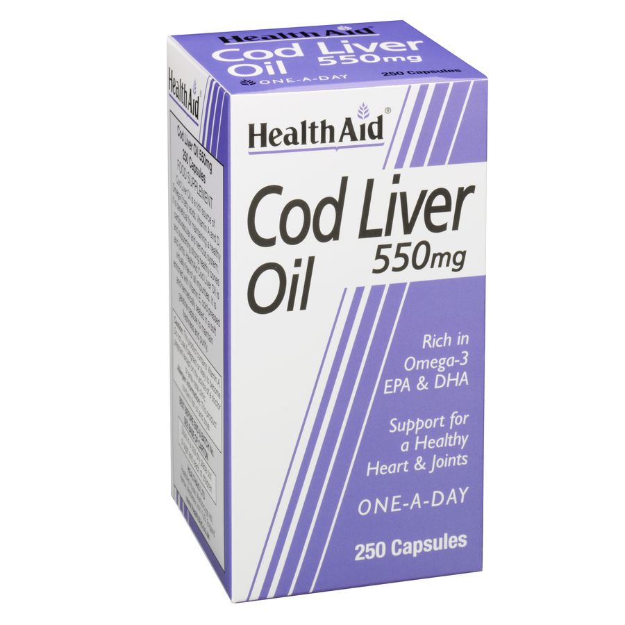 Health Aid Cod Liver Oil 550mg