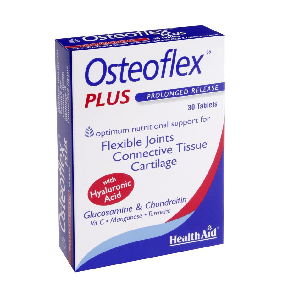 Health Aid Osteoflex? Plus (Glucosamine Chondroitin, Vit C, MN & Turmeric) Blister Pack New