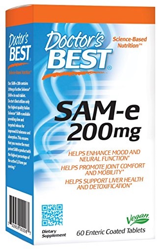 Doctor's Best SAM-e, 200mg - 60 tablets