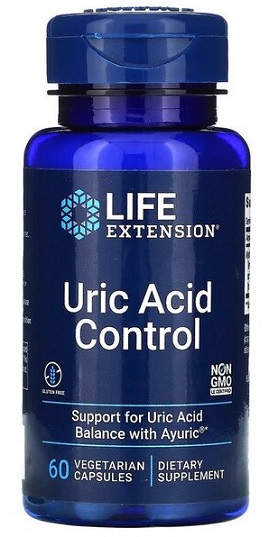 Life Extension Uric Acid Control - 60 vcaps