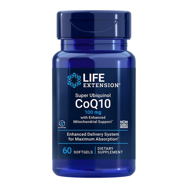 Life Extension Super Ubiquinol CoQ10 with Enhanced Mitochondrial Support, 100mg - 60 softgels