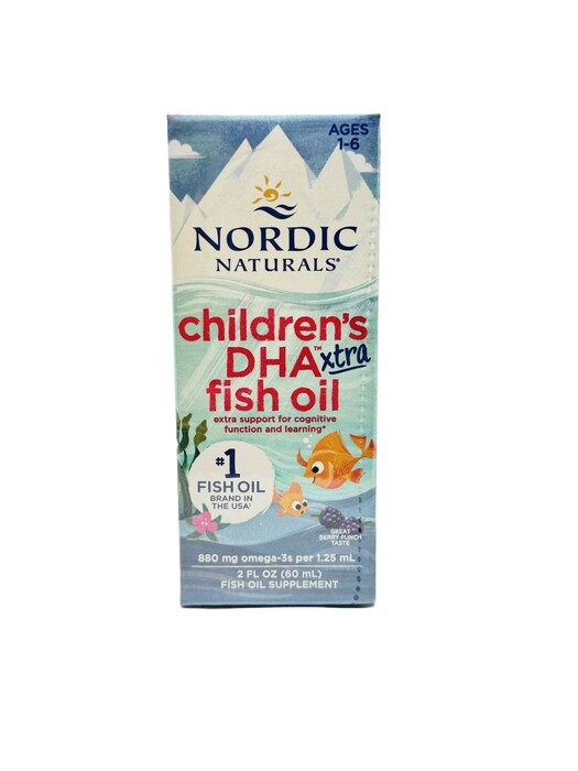 Nordic Naturals Children's DHA Xtra Fish Oil, 880mg Berry Punch - 60 ml.